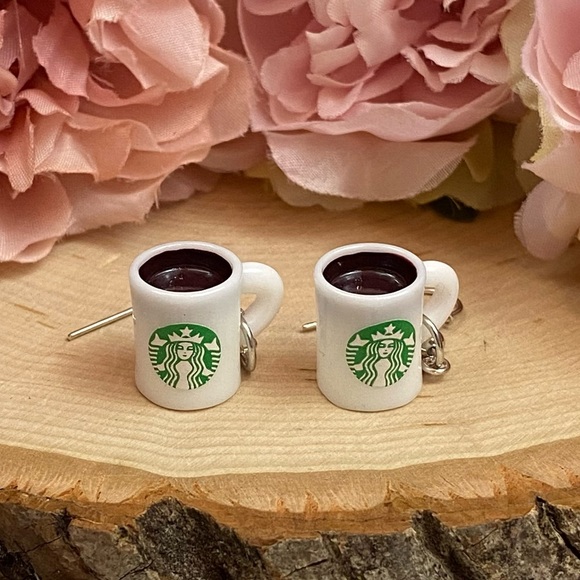 Jewelry - Starbucks Coffee Cup Dangle Earrings